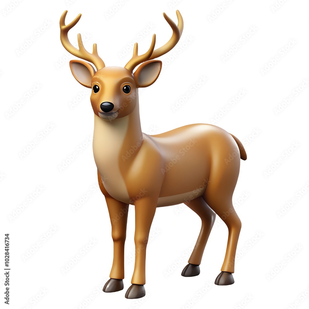 deer, 3d effect, isolated on white background
deer, 3d effect, isolated on white background