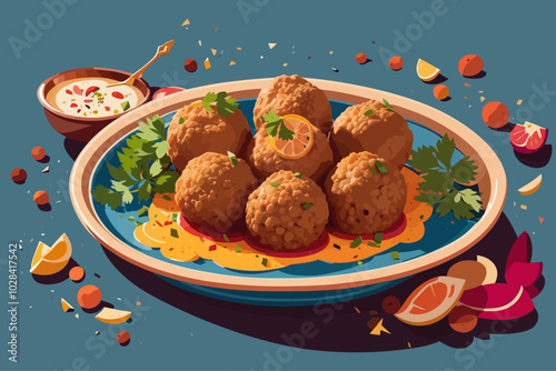 indian food Malai Kofta is a delicious dish of fried balls of potato and paneer in a rich and creamy mild gravy made with sweet onions and tomatoes