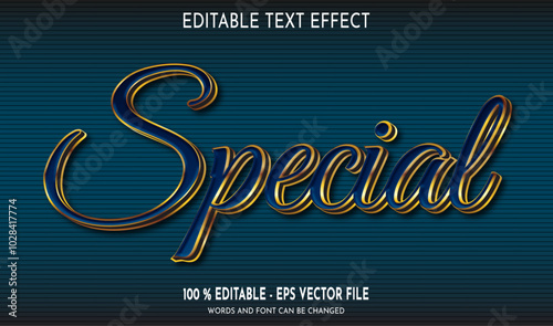 Special Editable text effect