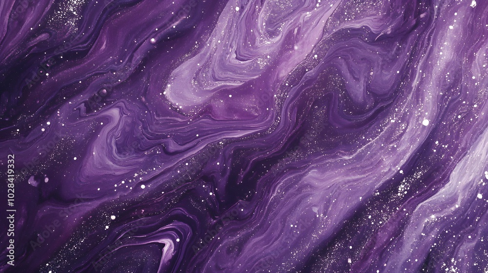 Obraz premium purple vibrant abstract background,purple acrylic texture with fluid generative ai