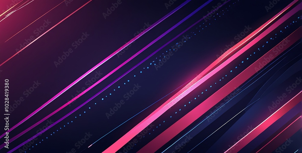 A futuristic vector illustration with a dark blue gradient background, featuring glowing diagonal light streaks in pink and red. Ai Generated A futuristic vector illustration with a dark blue gradient background, featuring glowing diagonal light streaks in pink and red. Ai Generated