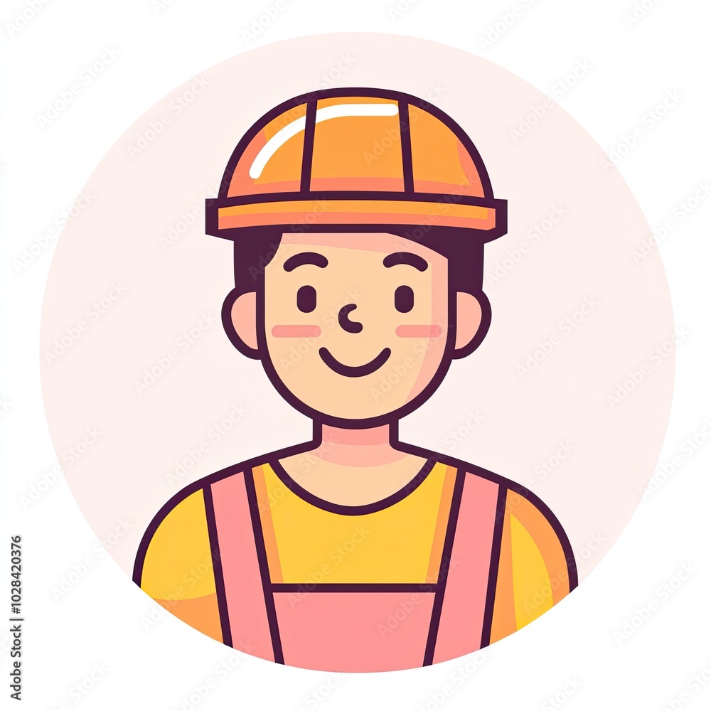 Worker Cartoon Image, Smiling Worker, Construction Worker, Yellow Helmet, Cute Character, Cartoon Avatar, Worker Cartoon Image, Smiling Worker, Construction Worker, Yellow Helmet, Cute Character, Cartoon Avatar,