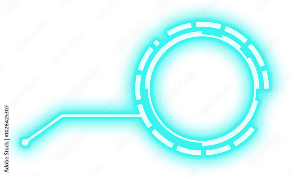 Neon Circle Futuristic Neon Circle Futuristic