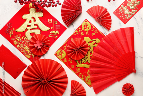 Traditional napkins with re...