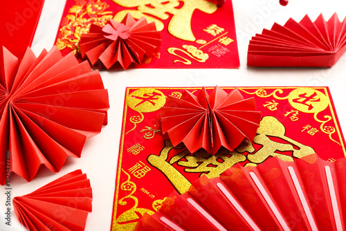 Traditional napkins with fa...