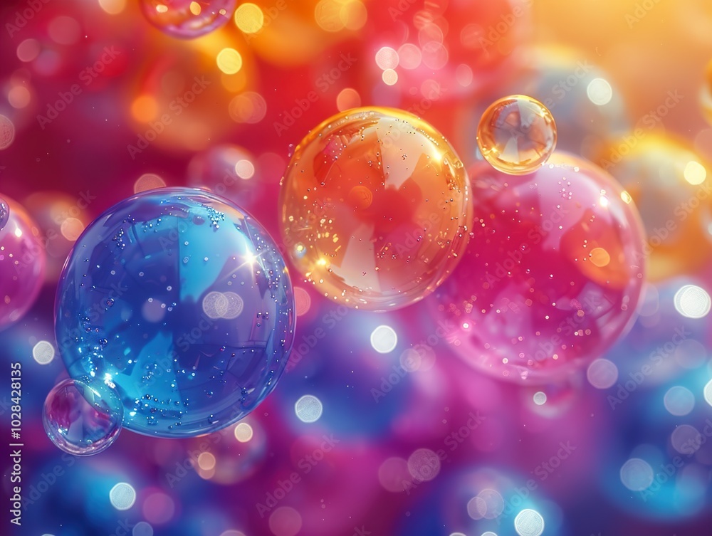 Abstract Colorful Bubbles Background Abstract Colorful Bubbles Background