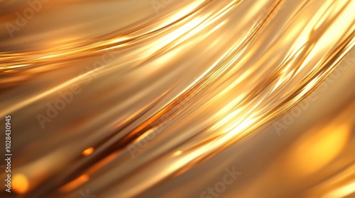 Blurred abstract lights in golden tones