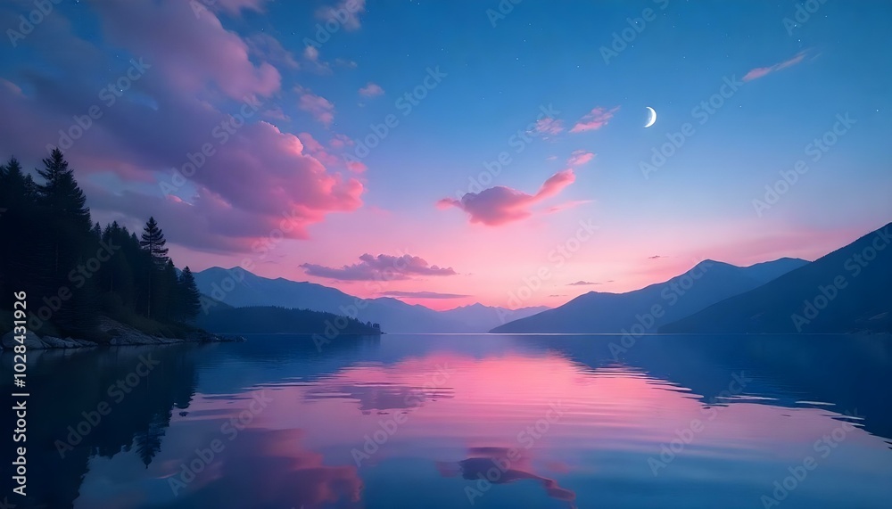 Fototapeta premium Beautiful Aurora Landscape in the north