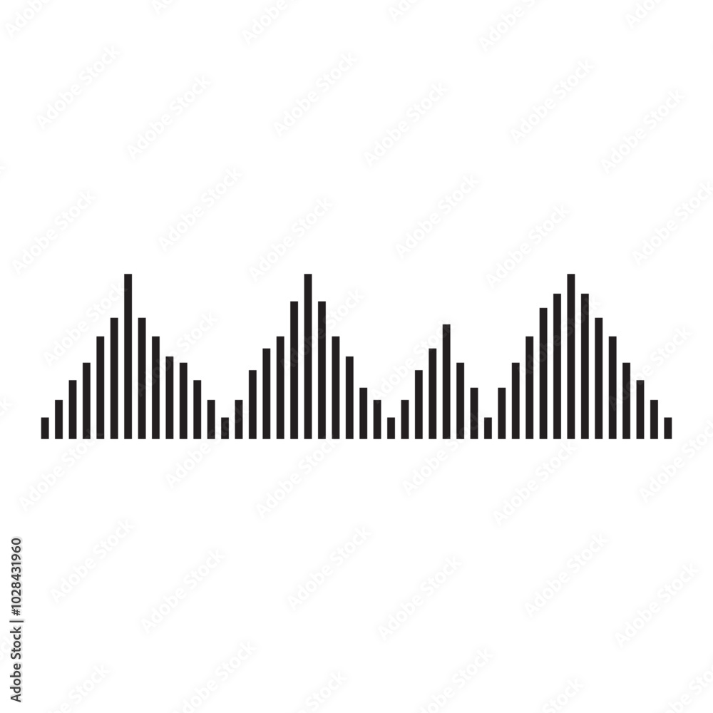 good music sound wave logo illustration good music sound wave logo illustration