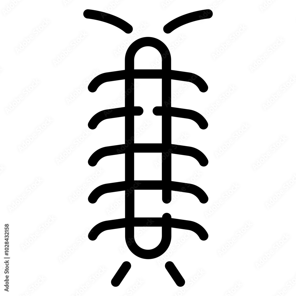 Simplistic Line Drawing of an Insect Simplistic Line Drawing of an Insect