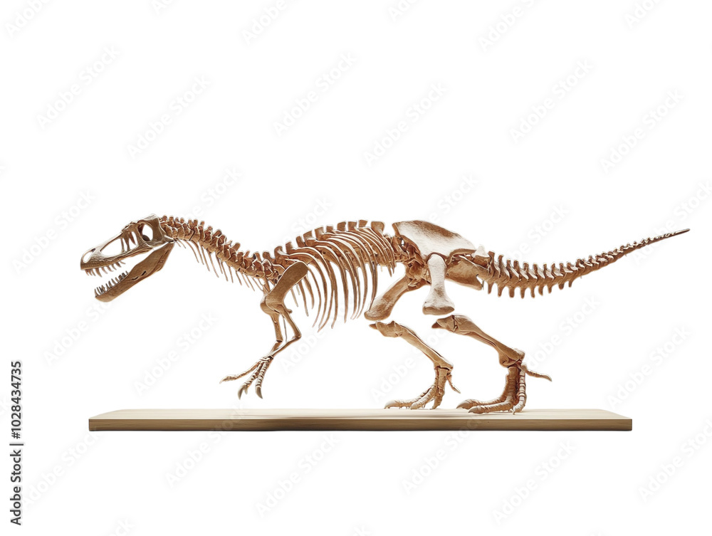 Dinosaur skeleton fossil displayed on a dark background, showcasing its massive size and ancient structure. PNG transparent. Dinosaur skeleton fossil displayed on a dark background, showcasing its massive size and ancient structure. PNG transparent.