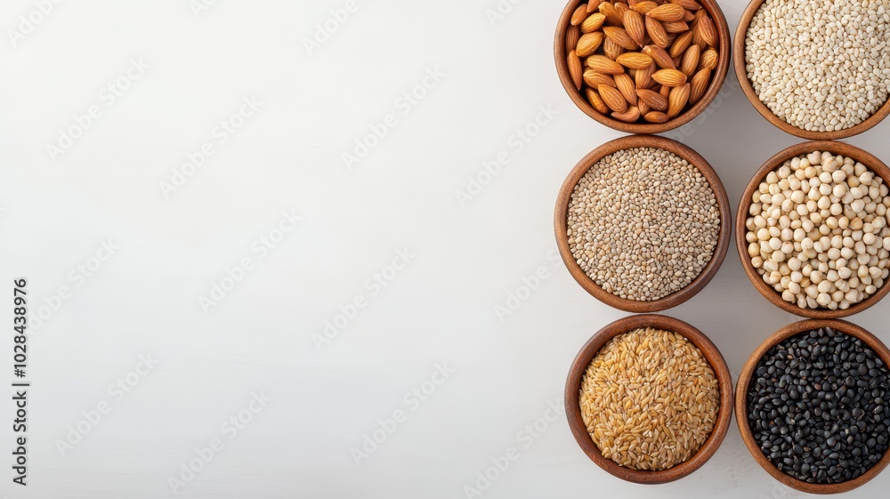Natural Seeds and Grains: Ample Space for Text in a Clean, Simple Design for Your Creative Projects. Natural Seeds and Grains: Ample Space for Text in a Clean, Simple Design for Your Creative Projects.