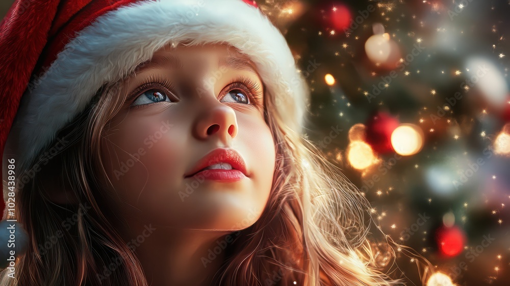 girl enjoying the holidays girl enjoying the holidays