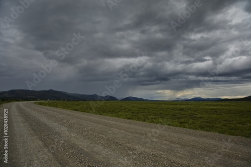 The Kolyma highway in the Far Eastern region.