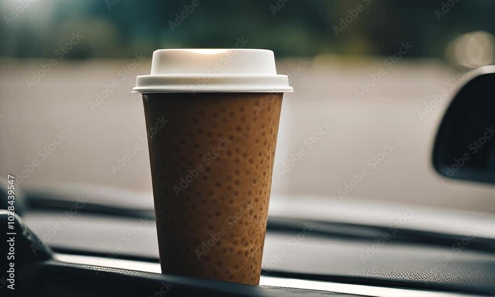 Coffee to go in the car.