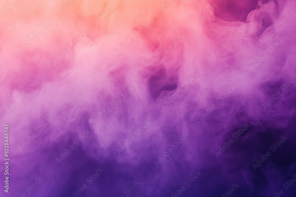 Abstract banner template with smog effect background. Smoke, fog or dust with color gradient purple to pink. Abstract banner template with smog effect background. Smoke, fog or dust with color gradient purple to pink.