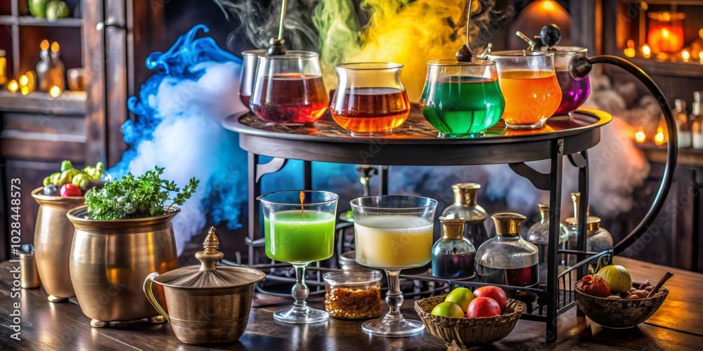 glasses with cocktails