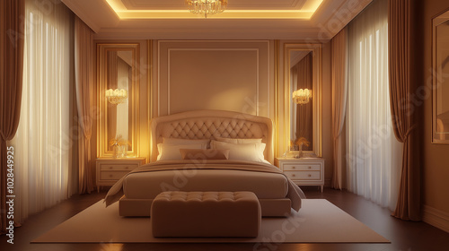 Elegant Master Bedroom with Modern Interior