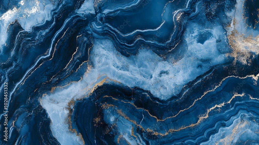 Fototapeta premium dark blue polished onyx marble texture background,natural granite marble for ceramic digital wall tiles,generative ai 