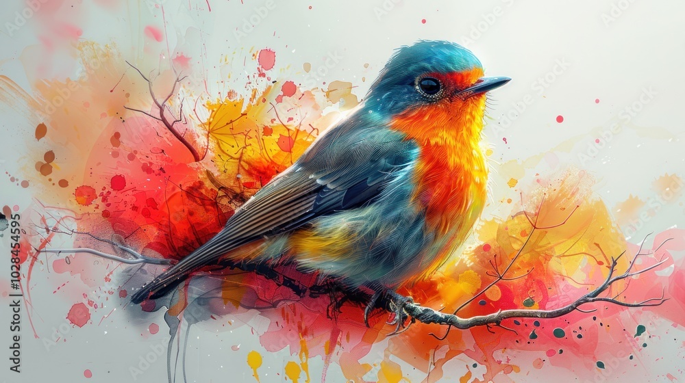 Watercolor Bird Watercolor Bird