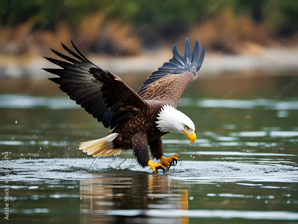 Majestic Eagle Soaring in the Sky Majestic Eagle Soaring in the Sky