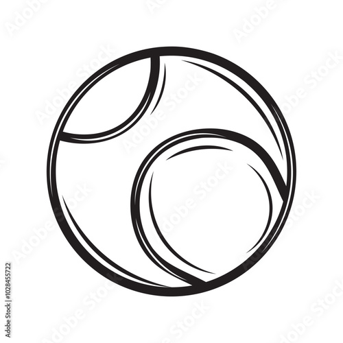 Tennis Equipment Illustration - Ball