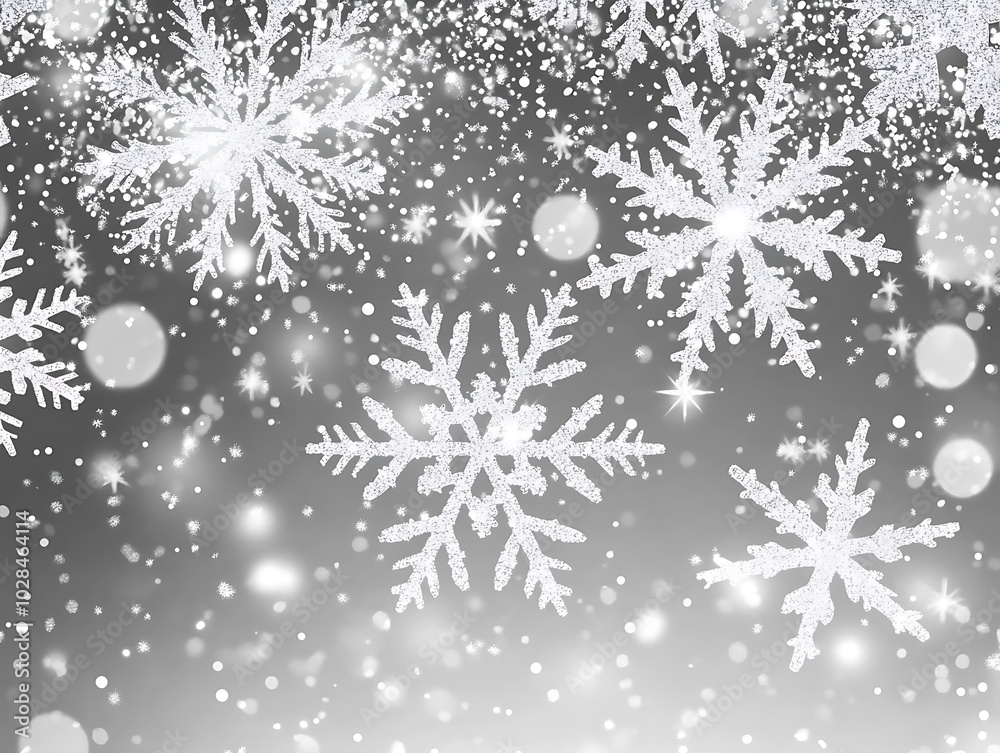 Snowflakes illustration wallpaper Snowflakes illustration wallpaper