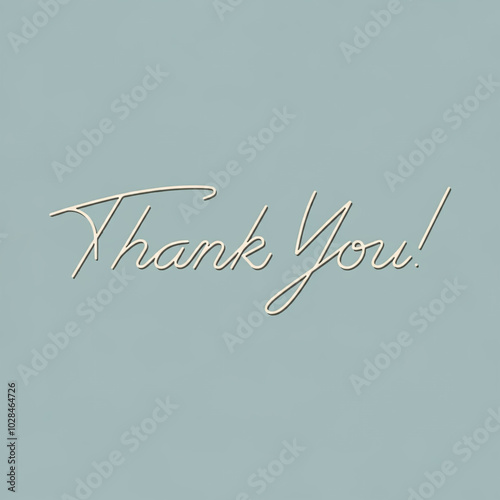 Elegant "Thank You" in curs...