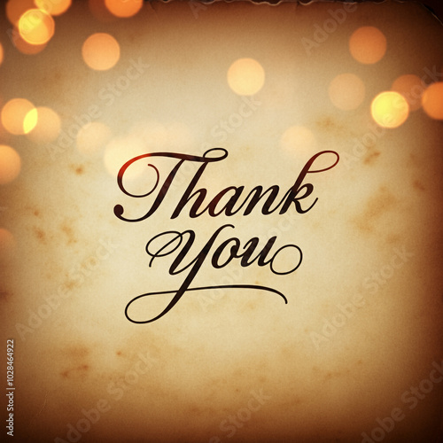 Elegant "Thank You" with cu...