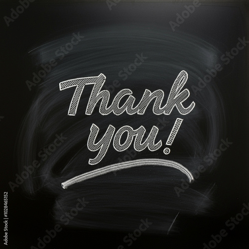 Chalkboard-style "Thank You...