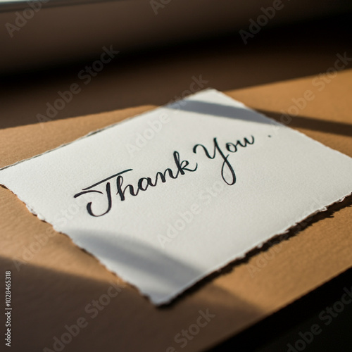 Elegant 'Thank You' on a pi...