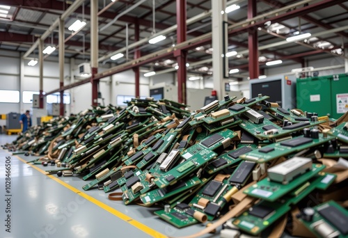 conveyor belt in warehouse