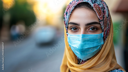 Joyful Arabian Woman Looking Radiant Post COVID-19 Vaccination.