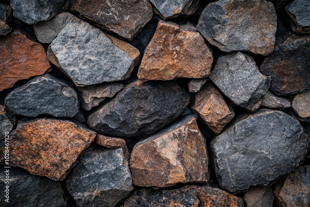 Stone wall background with copy space and no people - generative ai Stone wall background with copy space and no people - generative ai