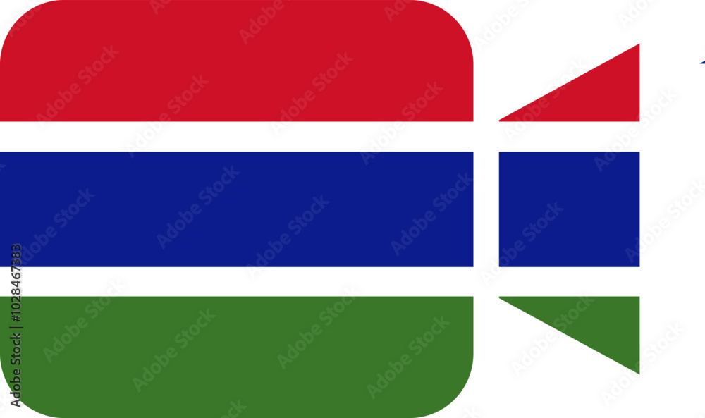 The Gambia flag on Video Call The Gambia flag on Video Call