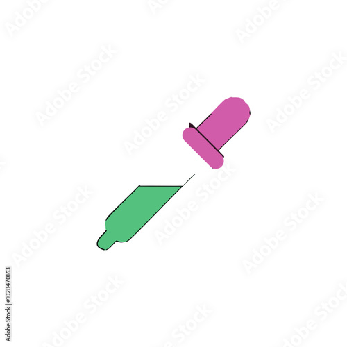 Blue eye dropper icon vector illustration