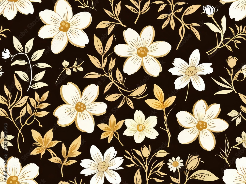 Obraz premium seamless pattern with flowers