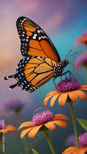 monarch butterfly on flower