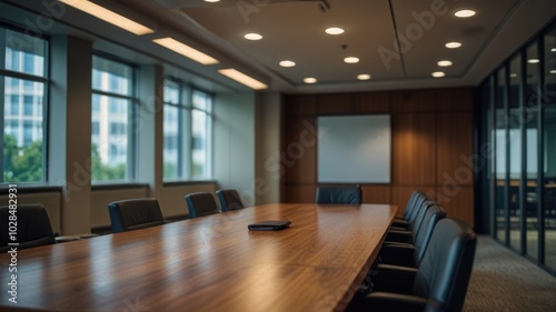 Empty contemporary meeting room in the office