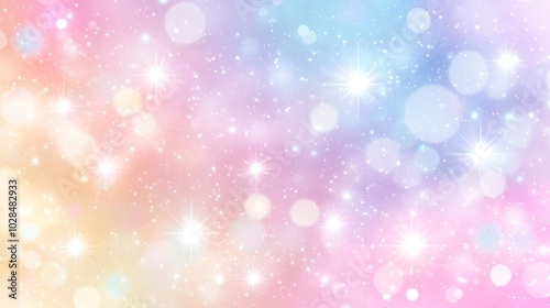 Dazzling starry night, a colorful background with shimmering sparkles and vibrant hues