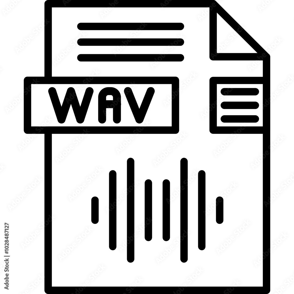 WAV File Format Icon WAV File Format Icon