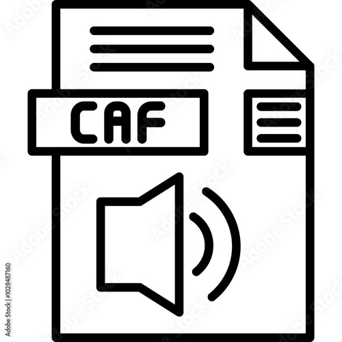 CAF File Format Icon