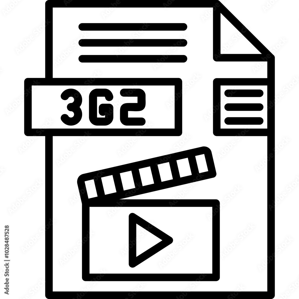 3G2 File Format Icon 3G2 File Format Icon