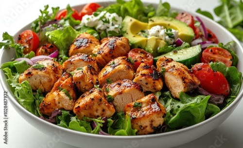 Grilled Chicken Salad with Avocado