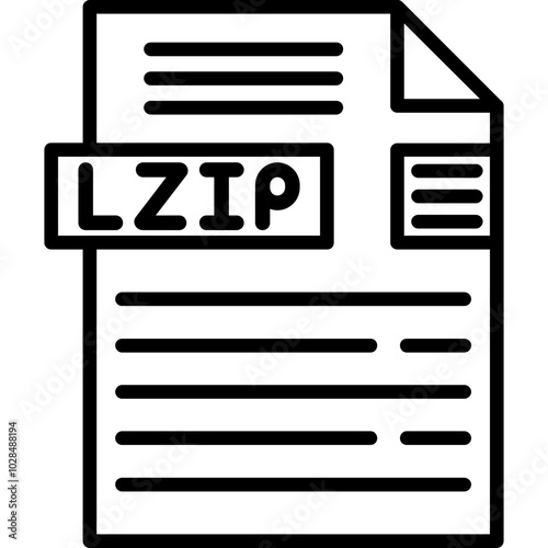 LZIP File Format Icon