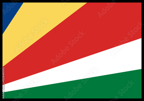 Free Download Seychelles Flag rectangle Icon - GFXLoad