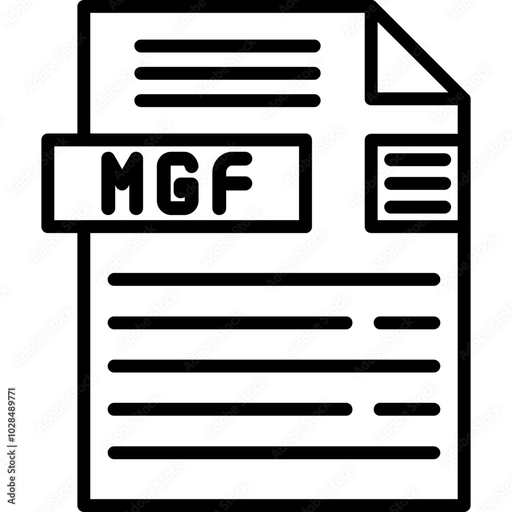MGF File Format Icon MGF File Format Icon