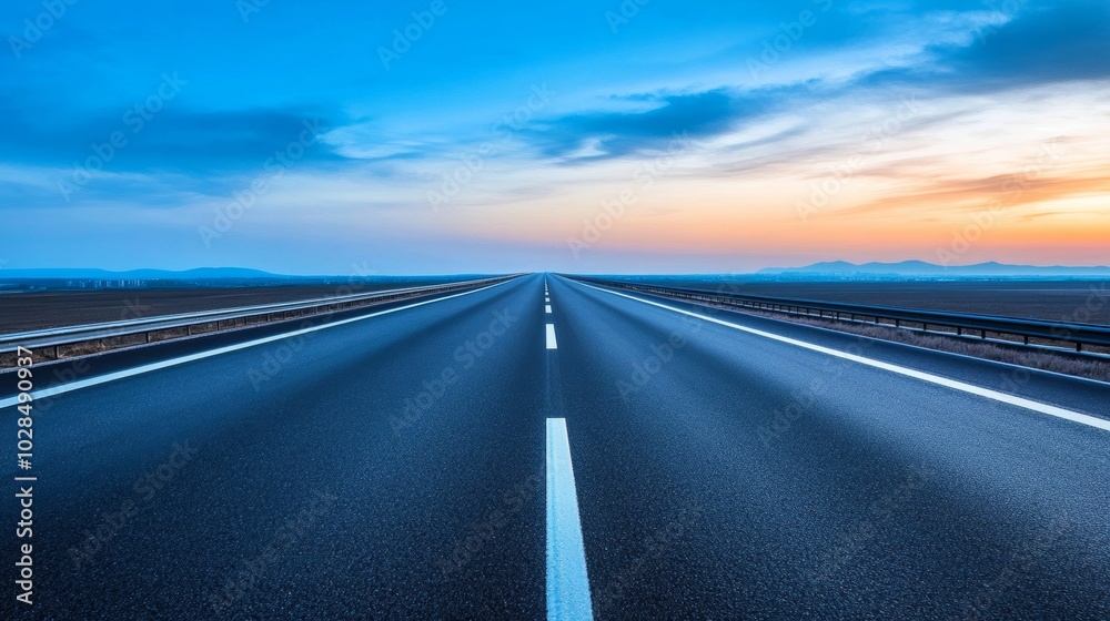 A cold blue-toned sunrise barely illuminating an empty highway, symbolizing the quiet, heavy atmosphere of Blue Monday A cold blue-toned sunrise barely illuminating an empty highway, symbolizing the quiet, heavy atmosphere of Blue Monday