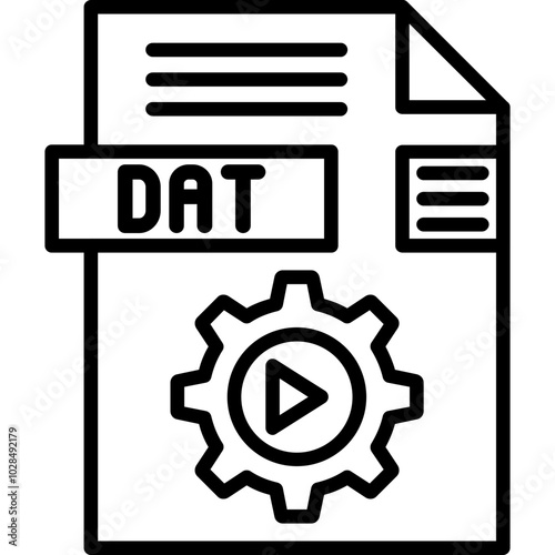 DAT File Format Icon