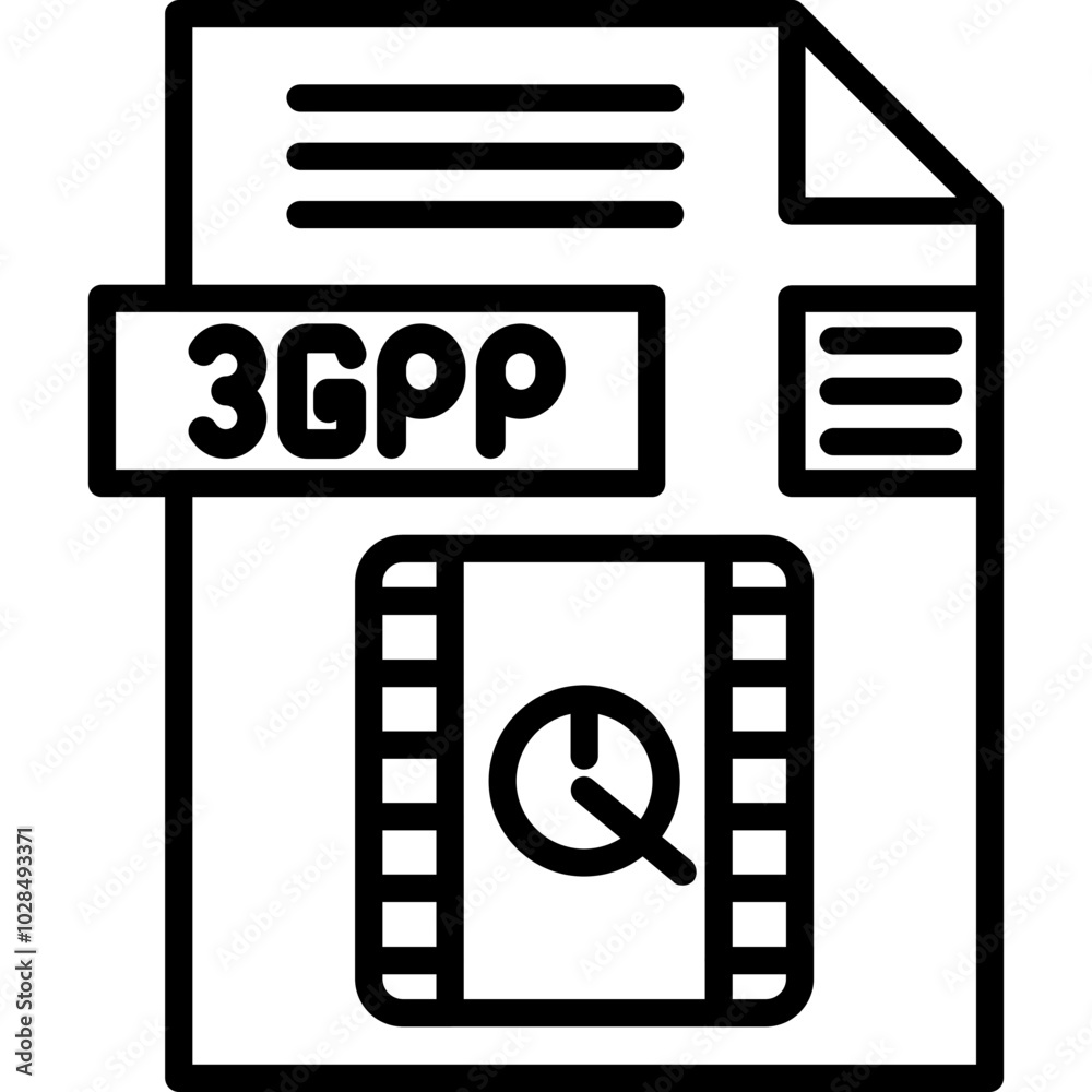3GPP File Format Icon 3GPP File Format Icon